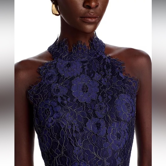 Metallic Eyelash Lace Dress by Eliza J - Picture 2 of 6